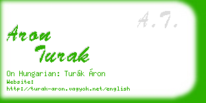 aron turak business card