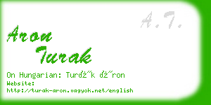 aron turak business card